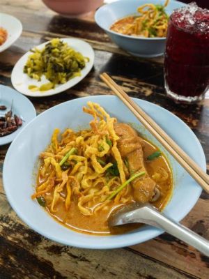  Khao Soi! Una explosión de sabores picante y cremosa que te transportará a Chiang Mai